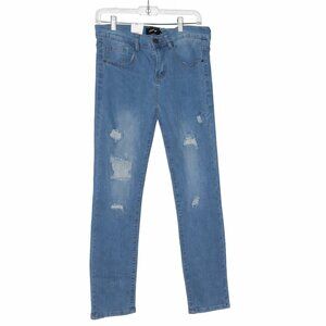 NWT N-AMSTERDAM Boy's Stretch Skinny Distressed Medium Wash Jeans Size 18